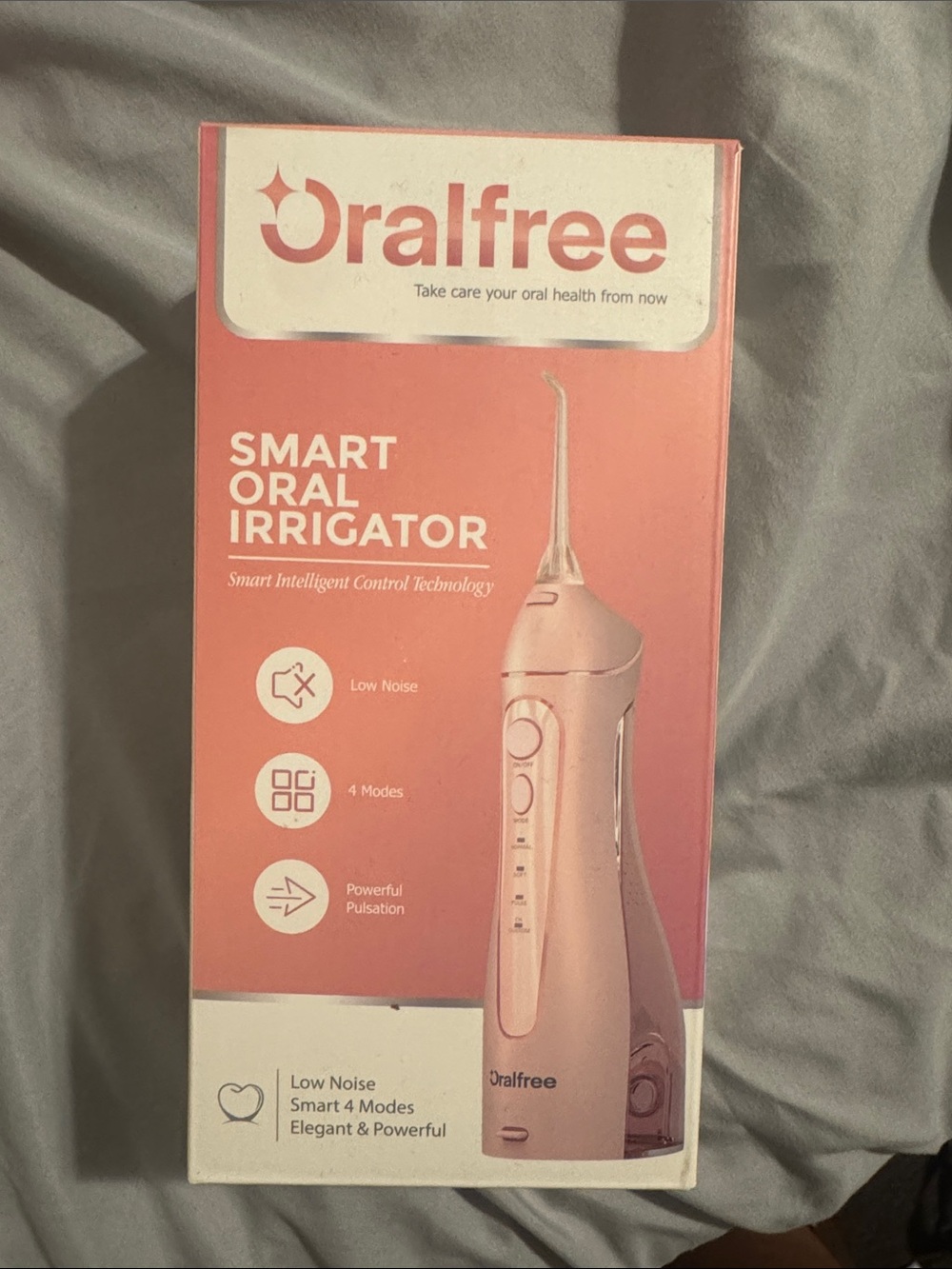 Pink Smart Oral Irrigator - Portable Water Flosser
